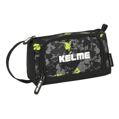 Kelme - Trousse Scolaire avec Accessoires Kelme Jungle Noir Gris Citron (20 x 11 x 8.5 cm) (32 Pièces) Kelme  - Kelme