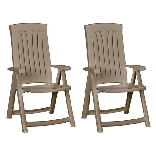 Keter - Keter Chaises de jardin inclinables Corsica 2 pcs marron Keter  - Chaises de jardin Keter