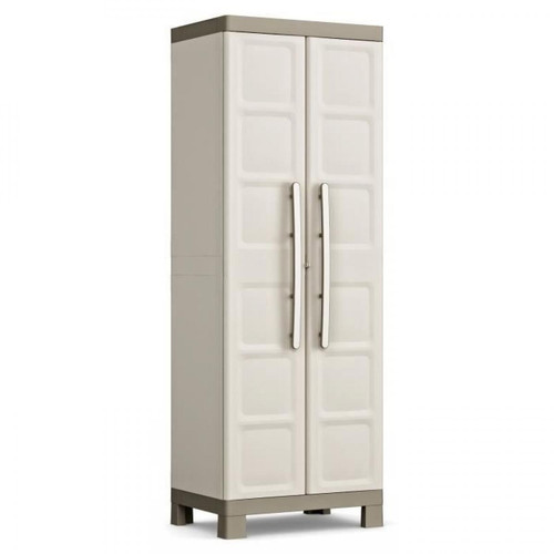 Keter - Armoire Haute E XCELLENCE - Beige et Taupe Keter  - Marchand Zoomici