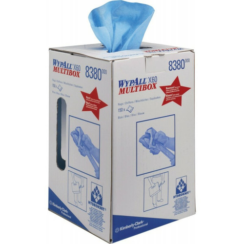 KIMBERLY-CLARK - WYPALL X60 Essuie tout 24,5x42cm bleu 150Bl. KIMBERLY-CLARK  - Mastic, silicone, joint