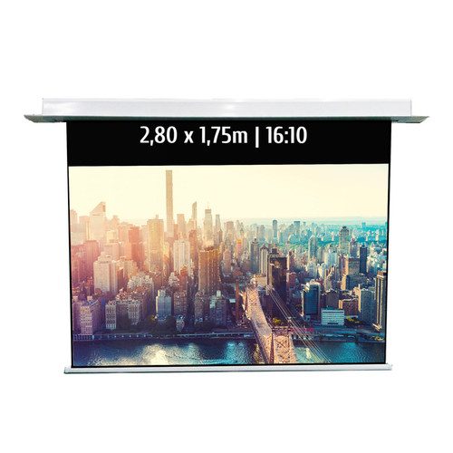 Kimex - Ecran de projection motorisé encastrable 2,80 x 1,75m - Format 16:10 - Wi-Fi Kimex  - Ecran kimex