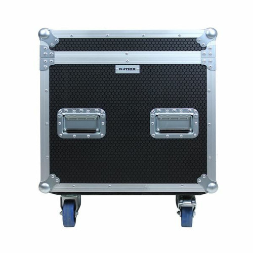 Kimex Flight case type malle 120 x 60 x 60 cm + rangement intérieur
