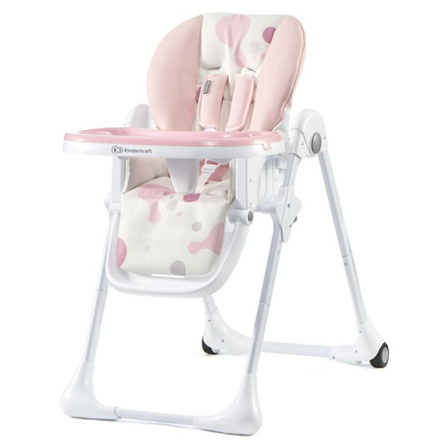 Kinderkraft - Kinderkraft Chaise haute pour bébé YUMMY Rose Kinderkraft  - Chaise réglable en hauteur Maison