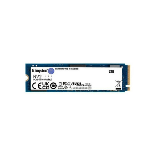 Kingston - KINGSTON TECHNOLOGY Disque dur - SSD NV2 - 2To interne - M.2 2280 PCIe 4.0 NVMe - Bleu - Disque Dur interne 2 to