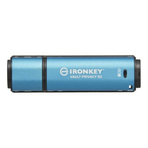 Kingston - Kingston Technology IronKey Vault Privacy 50 lecteur USB flash 8 Go USB Type-A 3.2 Gen 1 (3.1 Gen 1) Bleu Kingston  - Clé USB Kingston