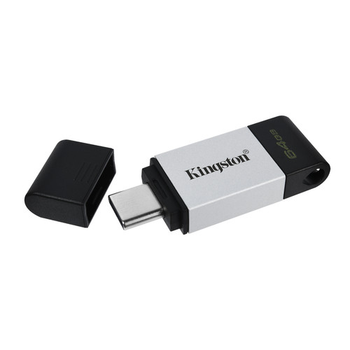 Clés USB Clé USB-C 3.0 KINGSTON DataTraveler 80 64 Go