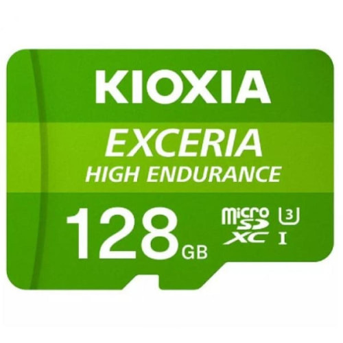 Kioxia - Carte Mémoire Micro SD avec Adaptateur Kioxia Exceria High Endurance Cours 10 UHS-I U3 Vert Kioxia - Kioxia