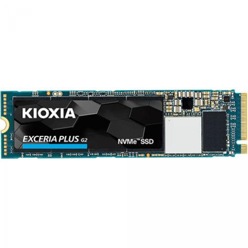 Kioxia - EXCERIA Plus G2 Disque Dur SSD Interne 500Go M.2 PCI Express 3.1 Noir Kioxia  - Disque SSD M.2