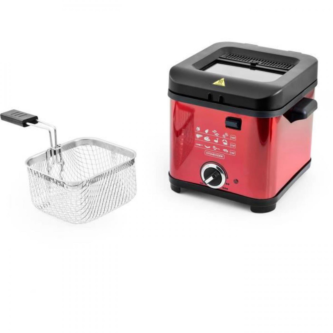 Kitchencook KITCHENCOOK - FR1010_RED - Friteuse - 900W - 1,5L - Rouge