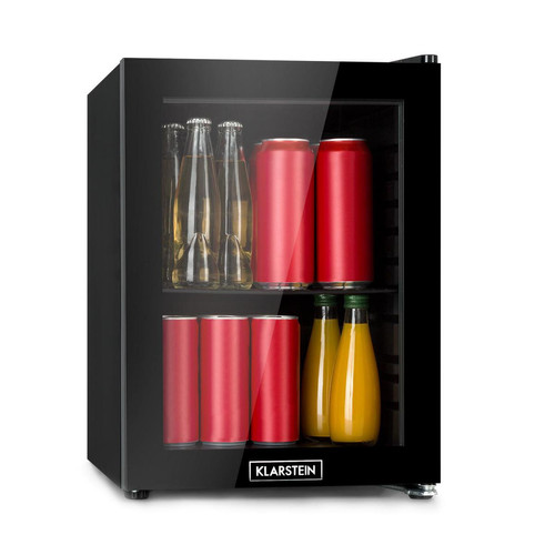 Klarstein - Mini réfrigérateur à boissons - Klarstein Harlem - 23 litres - 39dB - Porte vitrée - Noir - Mini Bar