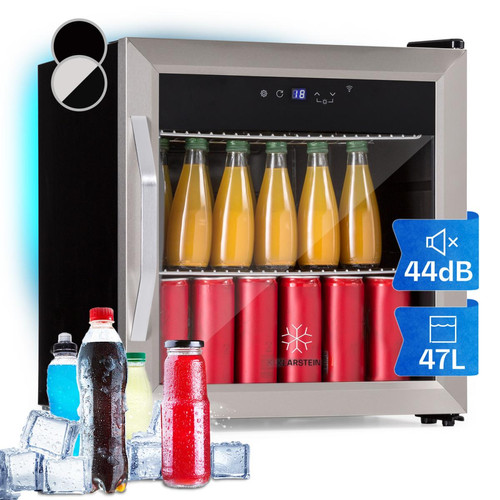 Klarstein - Réfrigérateur à boissons Klarstein Coachella 50 - 47 litres - Fonction WiFi Rétroéclairage - Argent Klarstein  - Refrigerateur 170 cm hauteur