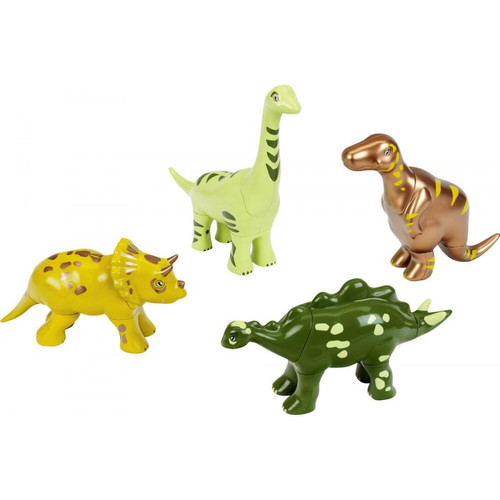 Klein - Funny puzzle, 4 dinosaures magnetiques Klein  - Briques et blocs Klein