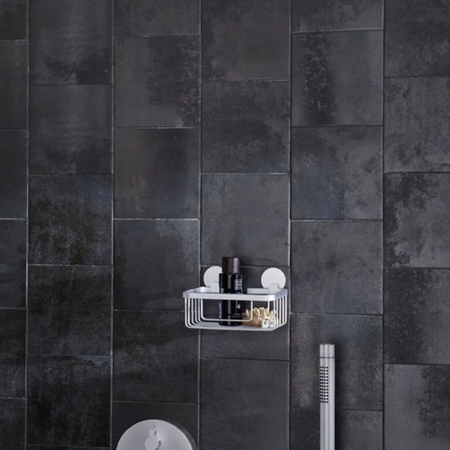 Meubles de salle de bain Kleine Wolke Kleine Wolke Support pour douche rectangulaire Rocco Aluminium