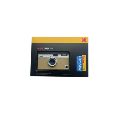 Kodak - Appareil photo argentique réutilisable Kodak Ektar H35 N Bleu et Argent + Film Kodak Ultramax 24 poses Kodak  - Appareil compact