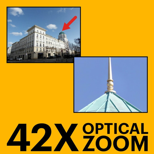 Kodak Kodak PIXPRO Astro Zoom AZ425 Appareil photo numérique compact 20.68 MP 1080p 30 pi s 42x zoom optique 67 Mo noir