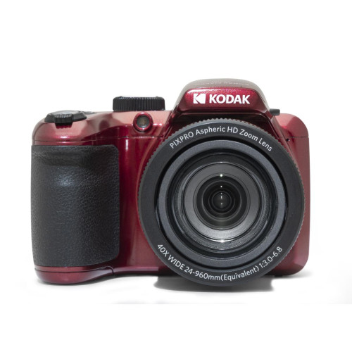 Kodak - KODAK Pixpro Astro Zoom AZ405 - Appareil Photo Numérique Bridge, Zoom X40, Grand angle de 24 mm, 20 mégapixels, LCD 3, Vidéo Full HD 1080p, OIS, Pile AA - Rouge - Appareil photo avec zoom puissant