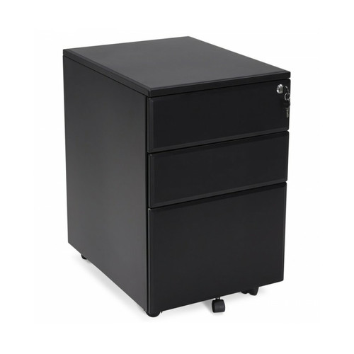 Kokoon Design - Mobilier bureau OFFICIO BLACK 61x52x40 cm Kokoon Design  - Pieds & roulettes pour meuble