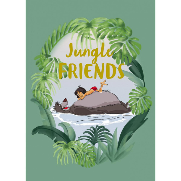 Affiches, posters Komar Poster Disney Le livre de la Jungle - Mowgli et Baloo les amis de la Jungle 30 cm x 40 cm