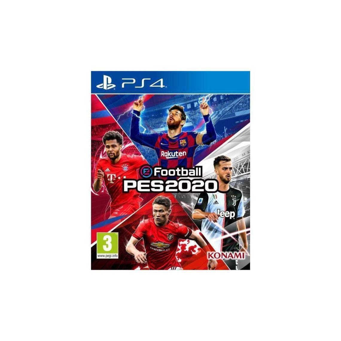 Jeux PS4 Konami Efootball Pes 2020 Jeu Ps4