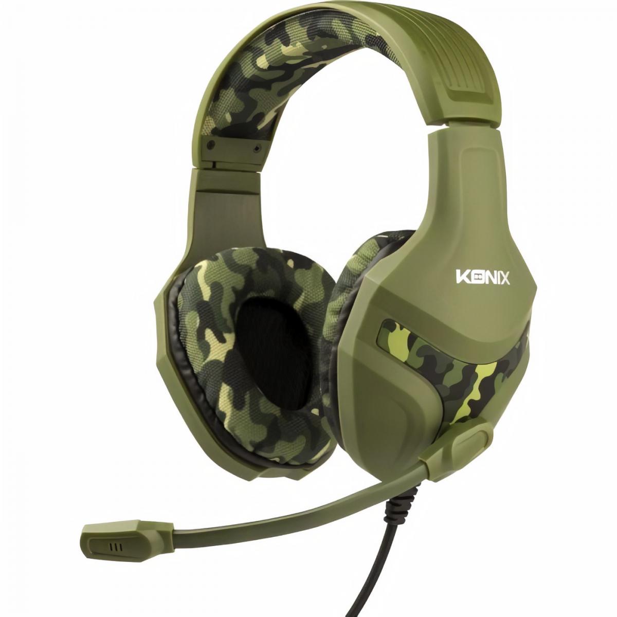 Autres accessoires PS4 Konix Casque Konix PS-400 Camouflage pour PS4