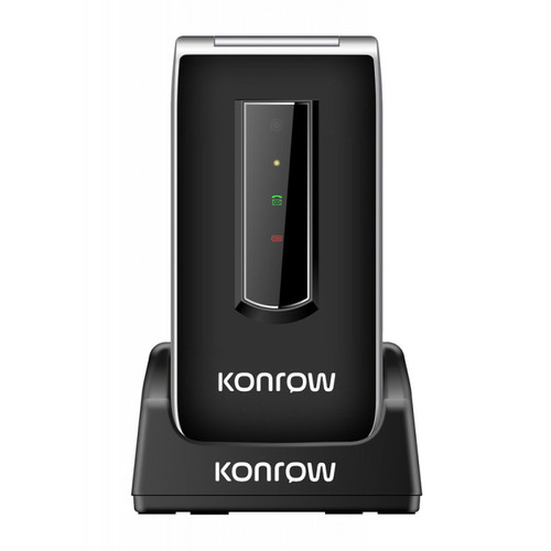 Smartphone Android Konrow Konrow Senior C - Écran 2.4'' - Double Sim - Noir (Dock de charge Fourni)