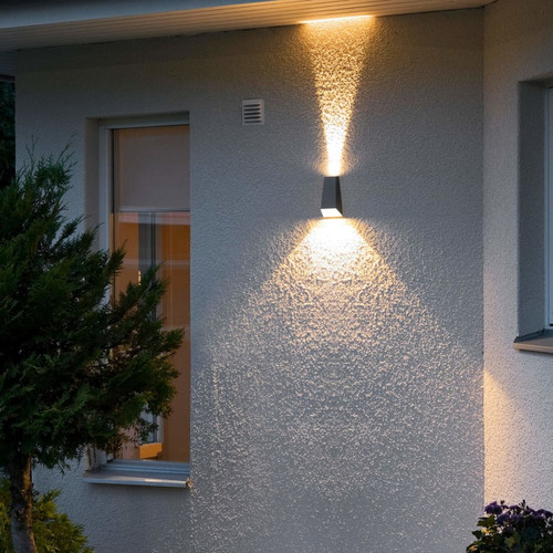 Konstsmide - KONSTSMIDE Applique à LED Imola 2x3W Gris foncé Konstsmide  - Eclairage Led Extérieur Eclairage extérieur de jardin