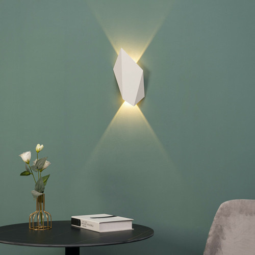 Kosilum - Applique blanche LED au design géométrique - Giada Kosilum  - Kosilum