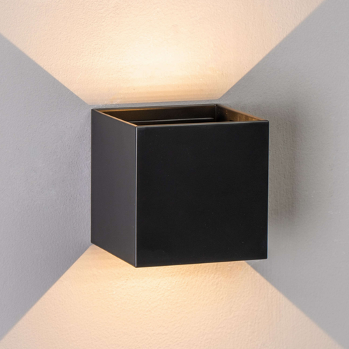 Kosilum - Applique noire à LED extérieur compatible variateur - Cubic Kosilum  - Kosilum