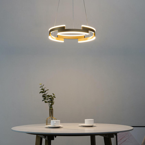 Kosilum - Suspension élégante LED anneau doré  - Ola Kosilum  - Suspensions, lustres