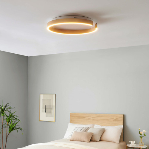 Kosilum - Plafonnier rond doré minimaliste LED - Evora Kosilum - Plafonnier LED Plafonniers