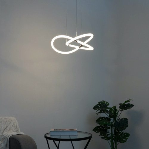 Kosilum - Suspension LED design boucle circulaire - Catania Kosilum  - Maison Gris