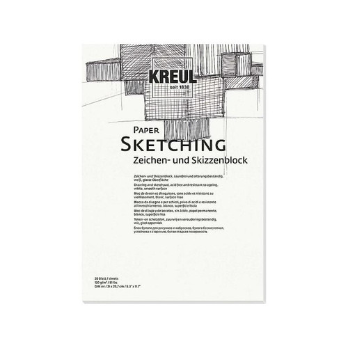 Kreul - KREUL Bloc pour artistes Paper Sketching, A4, 20 feuilles () Kreul  - Outillage à main