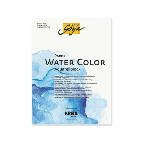 Kreul - KREUL Bloc pour artistes SOLO Goya Paper Water Color () Kreul  - Outils et accessoires du peintre