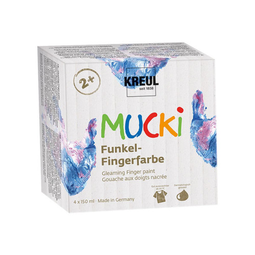 Kreul - KREUL Gouache aux doigts nacrée 'MUCKI', 150 ml, kit de 4 () Kreul  - Bricolage et jardinage