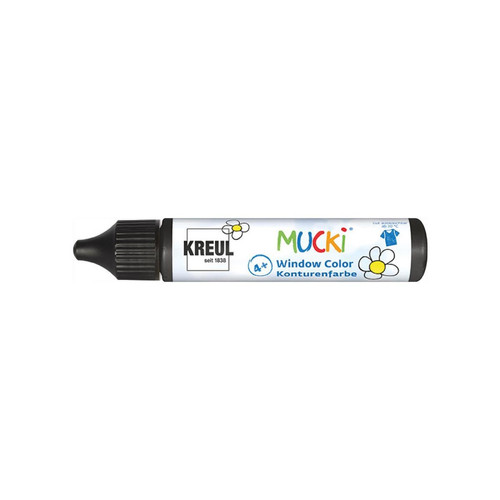 Kreul - KREUL Window Color Peinture de contour Pen'MUCKI',noir,29 ml () Kreul  - Jeux d'imitation