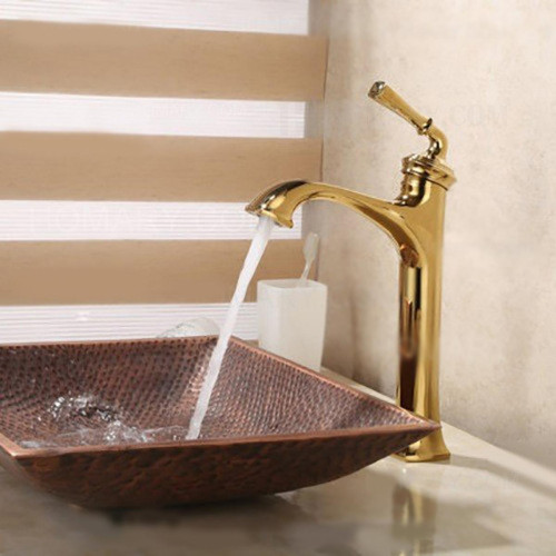 Kroos Robinet lavabo mitigeur style vintage en laiton solide bronze