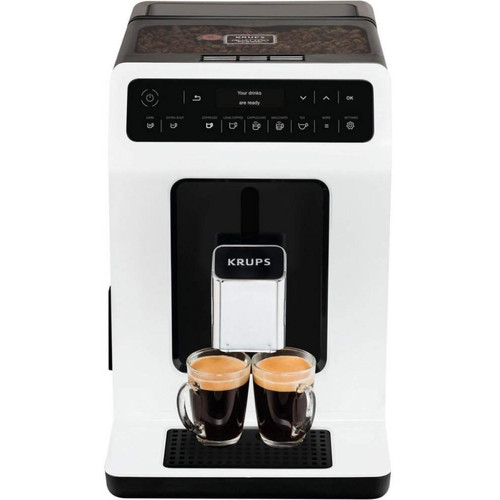 Krups - KRUPS EA890110 Evidence - Machine à café à grain - Broyeur grain - Cafetière Expresso Cappuccino Espresso - 2 tasses - Krups
