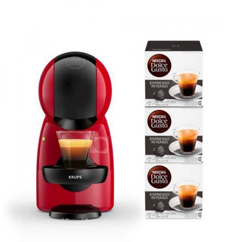 Krups - Krups Nescafé Dolce Gusto Piccolo XS, Machine à café Ultra compact avec 48 Capsules - Expresso - Cafetière Cafetière à dosettes