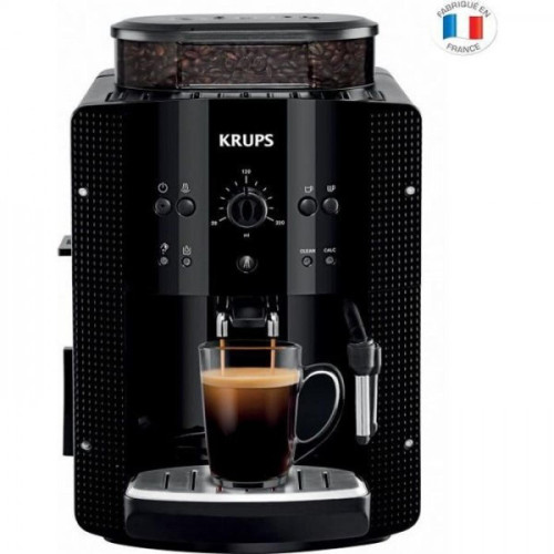 Krups - Machine a Cafe , Broyeur café grain, KRUPS Essential YY8125FD Cafetiere expresso, Buse vapeur, Cappuccino, Fabriqué en France, - Machine a cappuccino