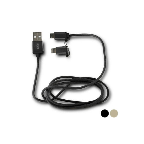 Ksix - Câble USB vers Micro USB et Lightning KSIX - Câble Lightning