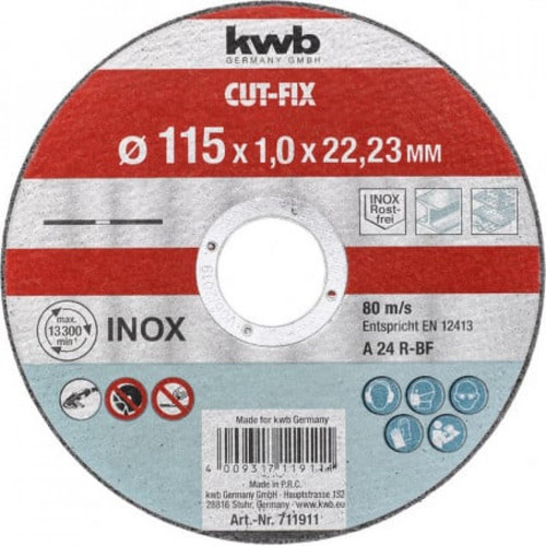 Kwb - DISQUE DE COUPE PCS POUR ACIER INOXYDABLE ET MÉTAL, 180X1,6X22,23mm KWB Kwb  - Kwb