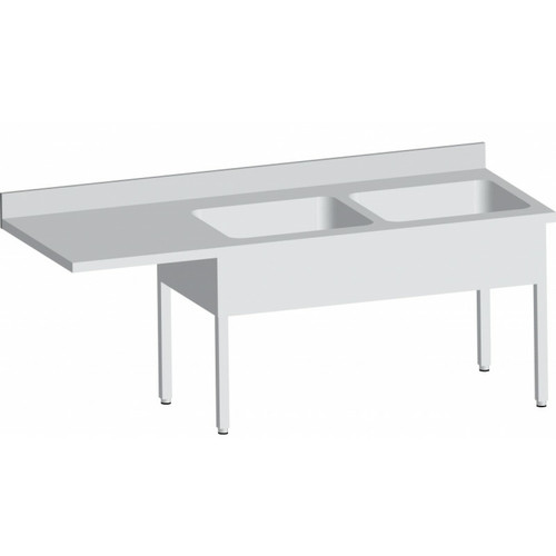 L2G - Plonge Inox avec 2 Bacs de 600X500X300 MM - L2G - SPLV207-2BD L2G  - Evier