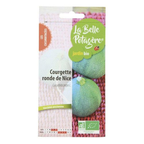 La Belle Potagère - Graines à semer - Courgette ronde de Nice - 1,5 g La Belle Potagère - Graine & potager Rare