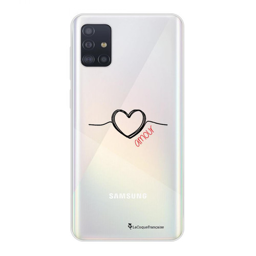 La Coque Francaise - Coque Samsung Galaxy A51 souple transparente Coeur Noir Amour Motif Ecriture Tendance La Coque Francaise - Accessoire Smartphone Samsung galaxy a51