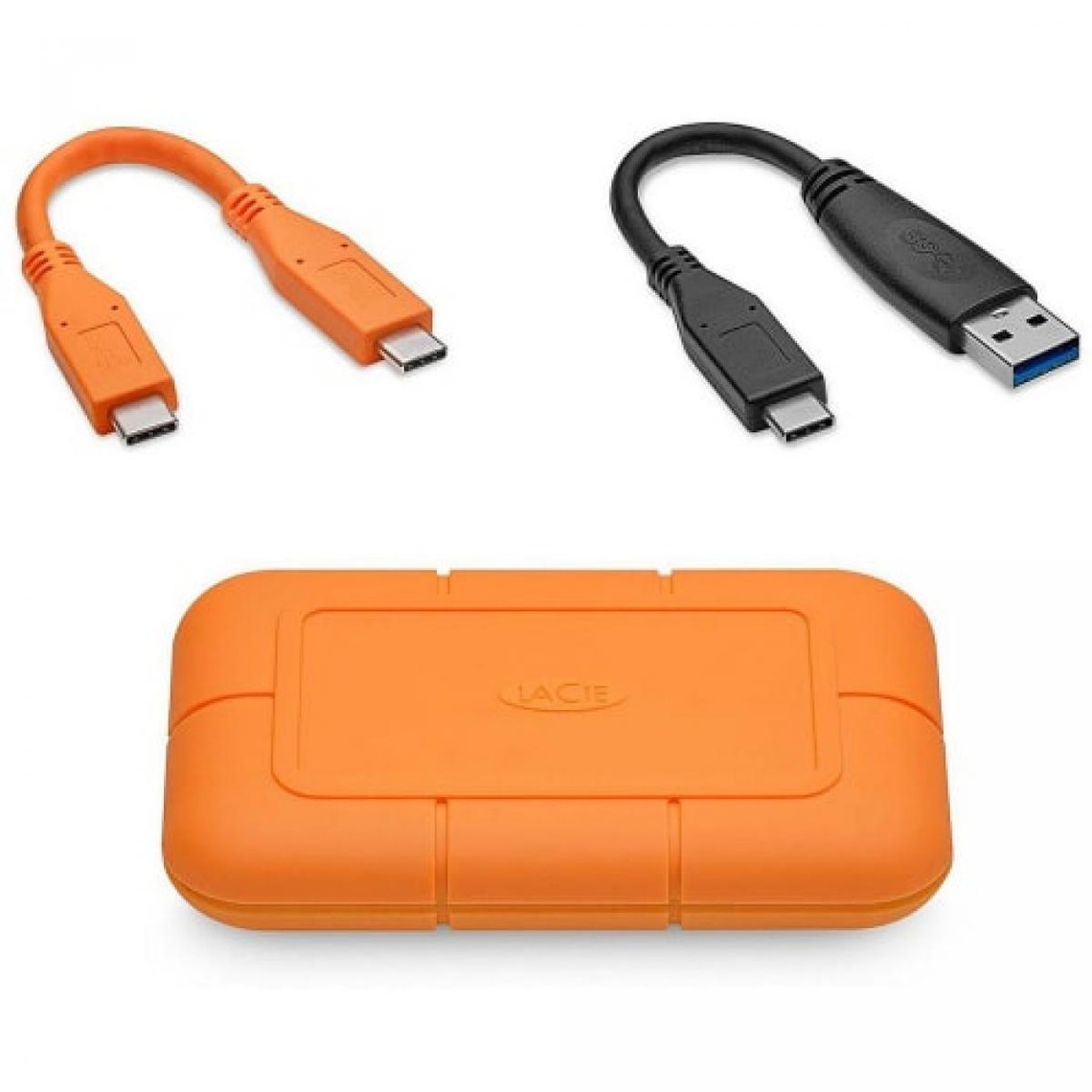 rent pizza Gå til kredsløbet Lacie - Rugged Disque Dur SSD Externe 4To 2.5" USB-C Thunderbolt 3 Orange - SSD  Externe - Rue du Commerce