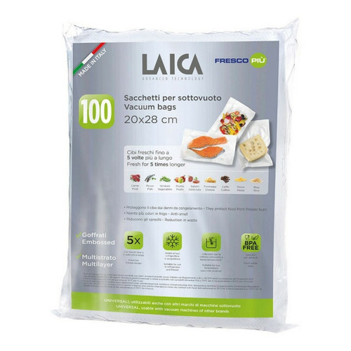 Accessoire cuisson Laica Sacs sous vide LAICA VT3501 100 Pièces 20 x 28 cm