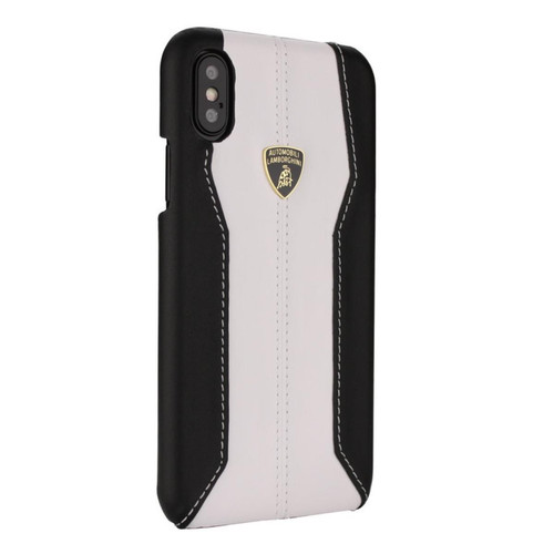 Lamborghini - Etui cuir véritable pour iPhone X Xs - D1 Serie Lamborghini  - Lamborghini