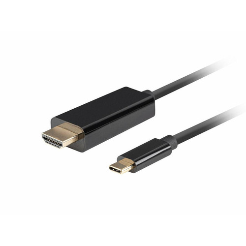 Lanberg - Câble USB C vers HDMI Lanberg CA-CMHD-10CU-0010-BK Lanberg - Bonnes affaires Câble et Connectique