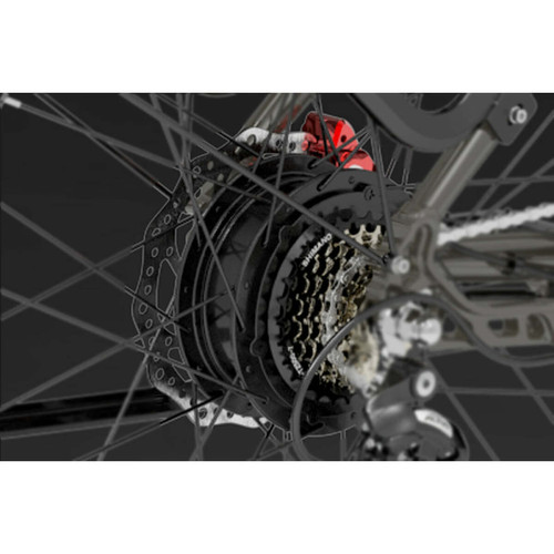 Vélo électrique Vélo électrique LANKELEISI MX600 PRO Gris 500W moteurs 20AH batterie électrique 27.5 "pouces 40KM-H E-Bike 2.4 FAT BIKE