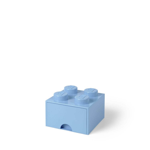 Lego Décoration - Brique de rangement empilable avec tiroir bleu ciel - Lego Décoration Lego Décoration  - Lego Décoration
